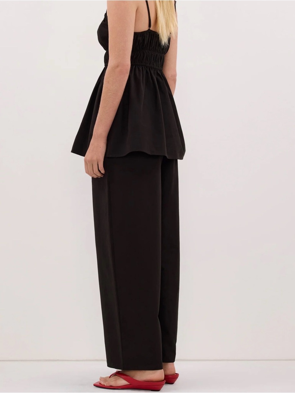 DISSH Zahara Black Cotton Pant - Picture 3 of 6